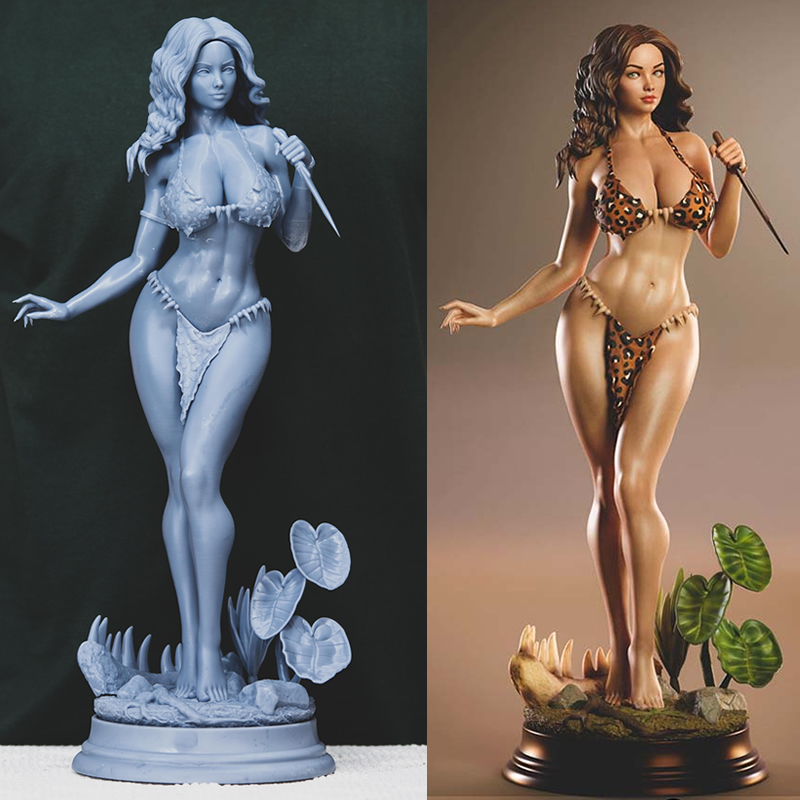 Model Kit Figures - 3 Styles Origi Character 6083 Cavewoman