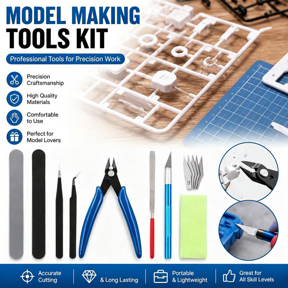 Model Kit Gundam - 14-Piece Model Craft Tool Kit Alloy