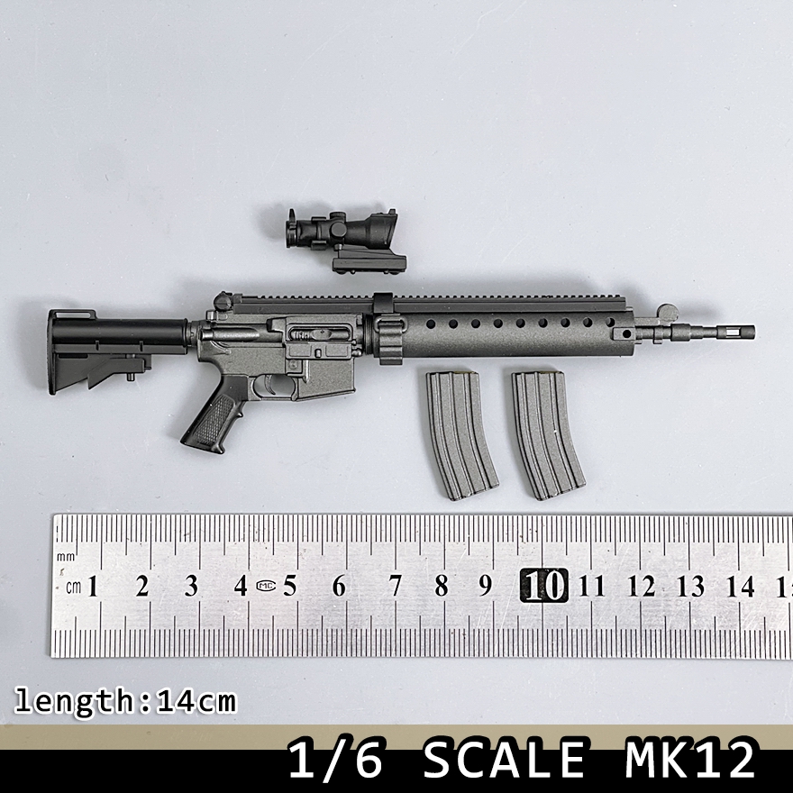 1/6 Scale MK12 SPR Sniper Rifl - Model Kit Figures ulasan dan harga