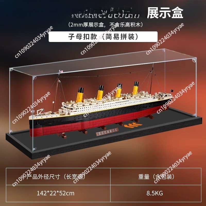 Transparent Acrylic Display Bo - Model Kit Titanic ulasan dan harga