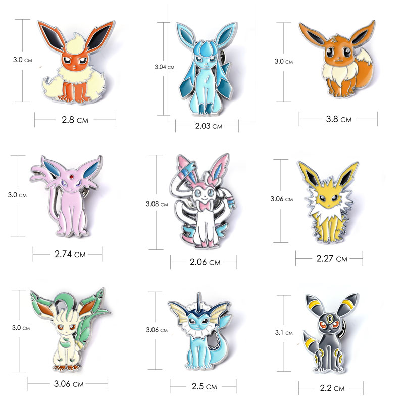 9 Style Pokemon Badges Evees F - Model Kit Umbreon ulasan dan harga