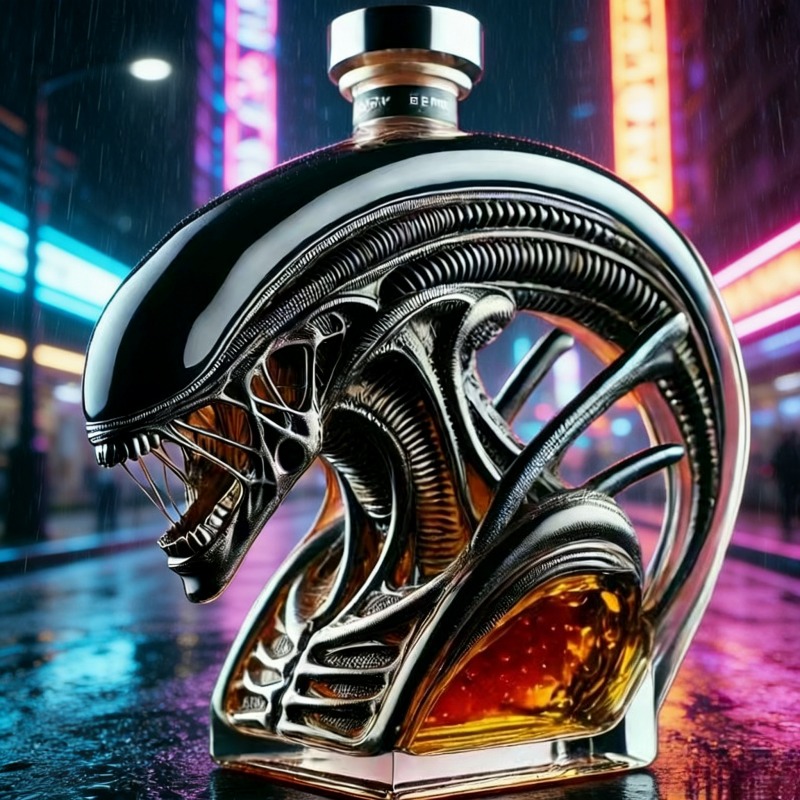 Alien Xenomorph Shaped Whiskey - Model Kit Gundam ulasan dan harga