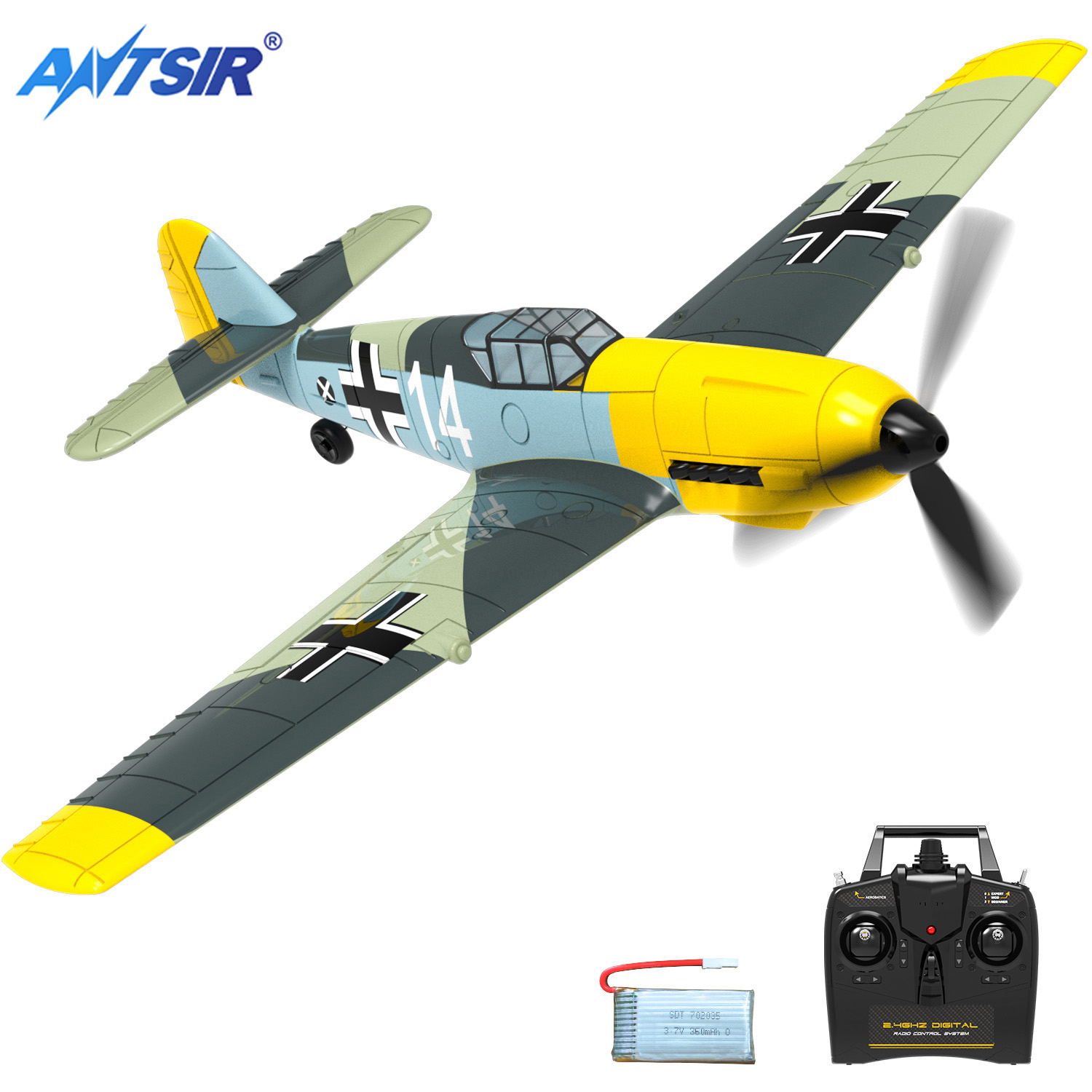 BF109 RC Plane 2.4G 4CH 400mm  - Model Kit Spitfire ulasan dan harga