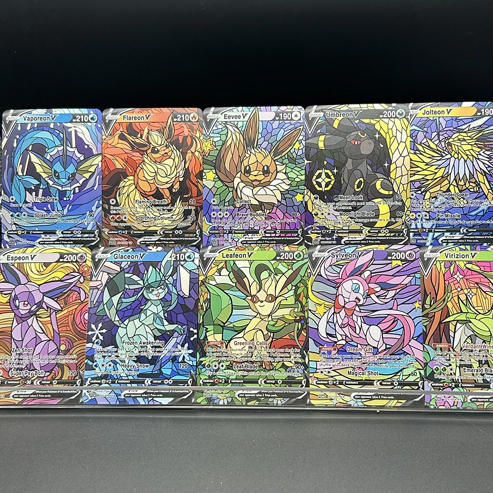 10Pcs/set Diy PTCG Eevee Umbre - Model Kit Umbreon ulasan dan harga
