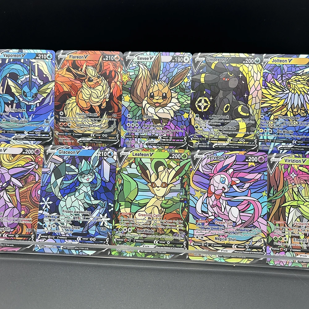 10Pcs/set Diy PTCG Eevee Umbre - Model Kit Umbreon ulasan dan harga