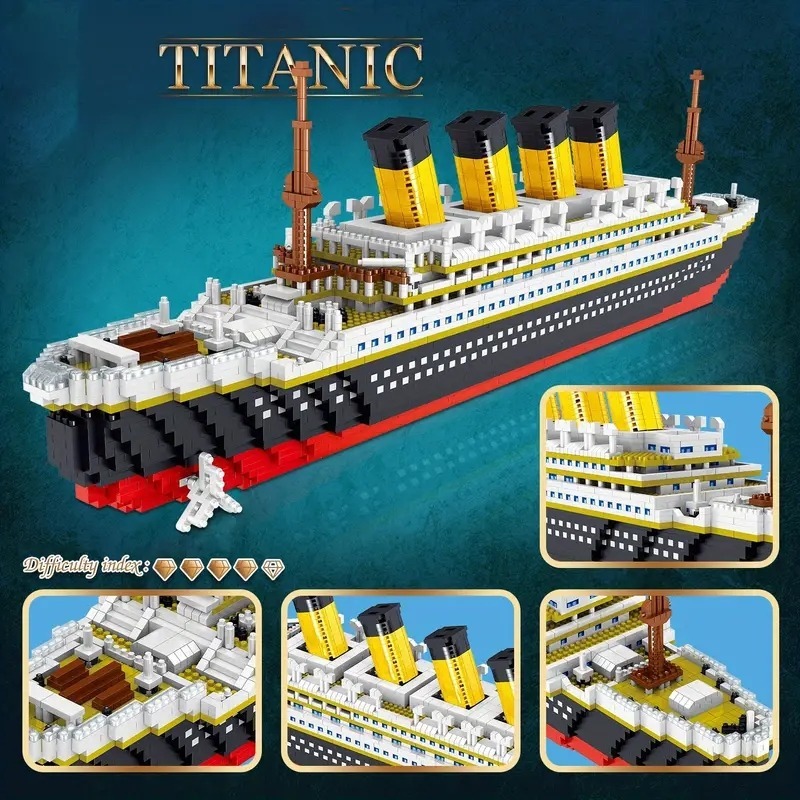 Titanic Micro Building Blocks  - Model Kit Titanic ulasan dan harga