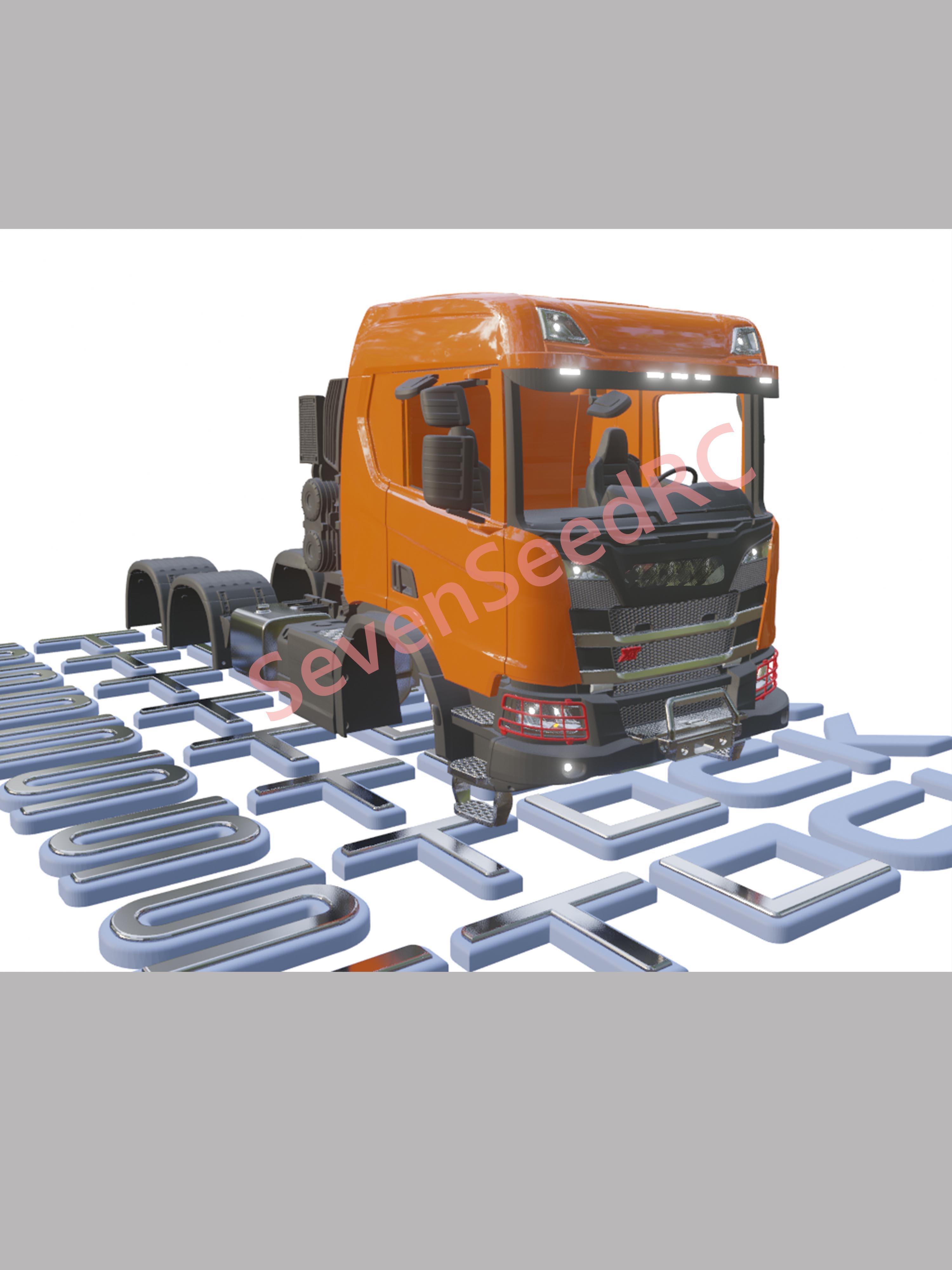 3d Printed Truck KIT SCANI XT  - Model Kit Jdm ulasan dan harga