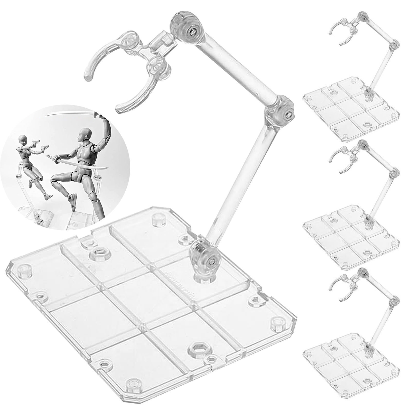 Clear Action Figure Stand,Asse - Model Kit Gundam ulasan dan harga