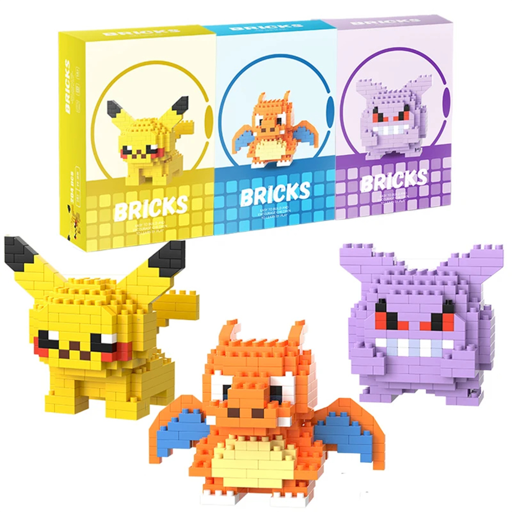 Pokemon Micro Building Blocks  - Model Kit Figures ulasan dan harga