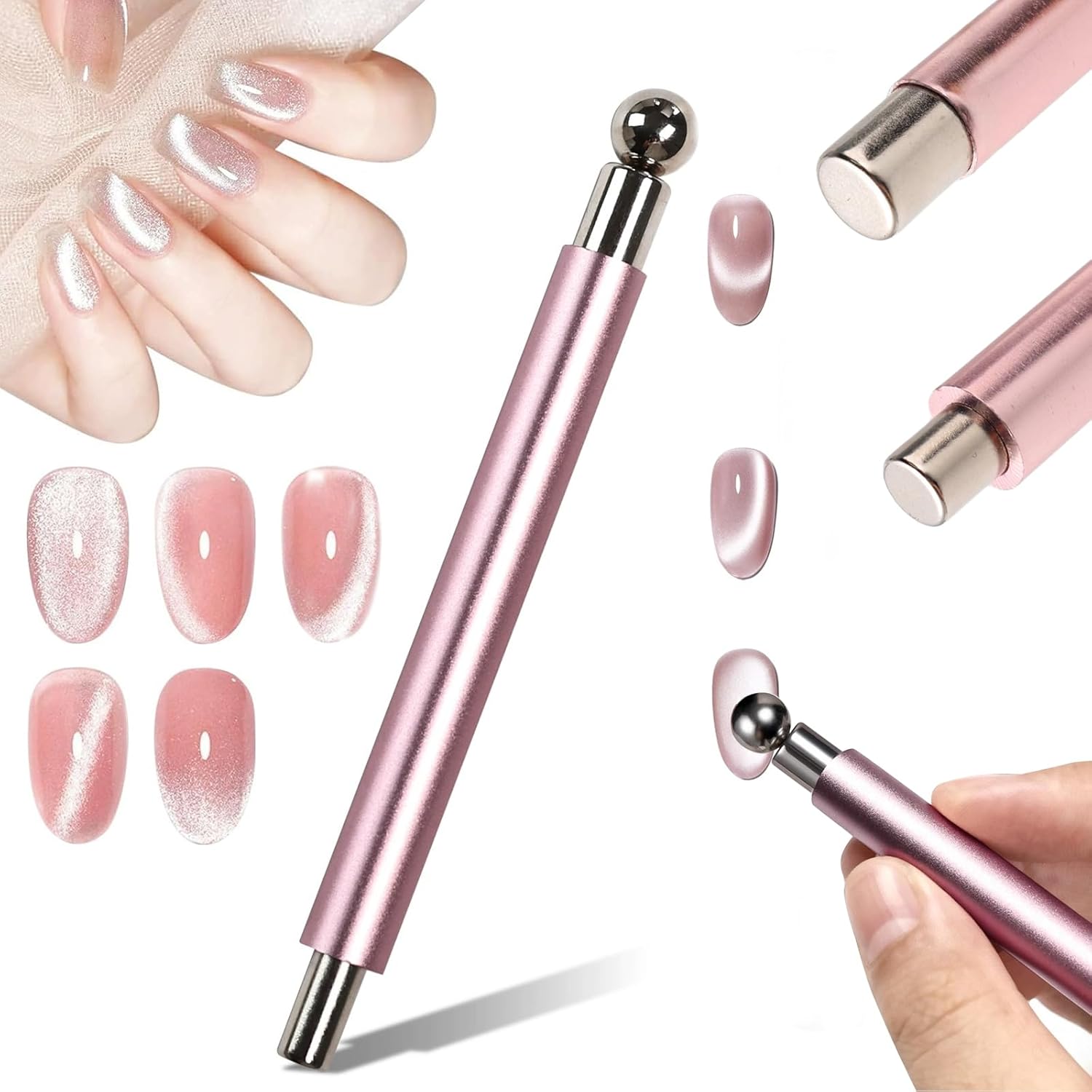 1/2Pcs Cat Eye Magnetic Ball W - Sanding Stick Set ulasan dan harga