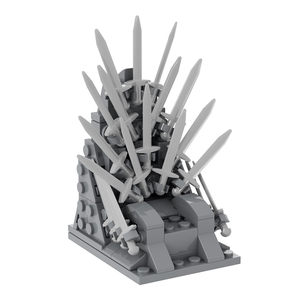 MOC Iron Throne Sword Chair An - Model Kit Iron Sickle ulasan dan harga