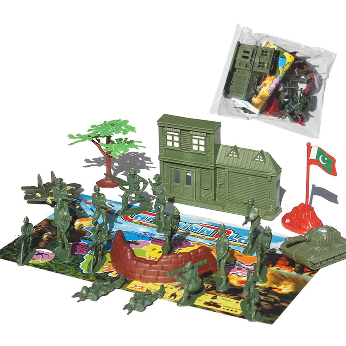 21Pcs Military Plastic Soldier - Model Kit Figures ulasan dan harga