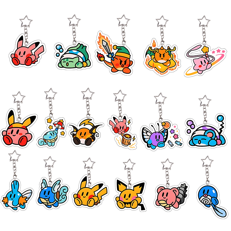 6 Set Charmander Acrylic Keych - Model Kit Kirby ulasan dan harga