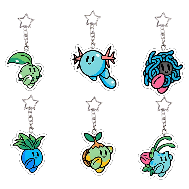 6 Set Charmander Acrylic Keych - Model Kit Kirby ulasan dan harga