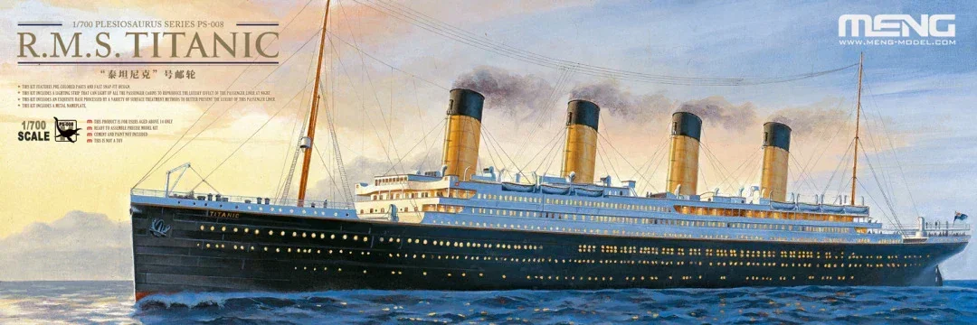 PS-008 MENG Titanic Cruise, Co - Model Kit Titanic ulasan dan harga