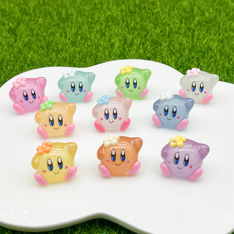 10pcs Cartoon Kirby Luminous S - Model Kit Kirby ulasan dan harga