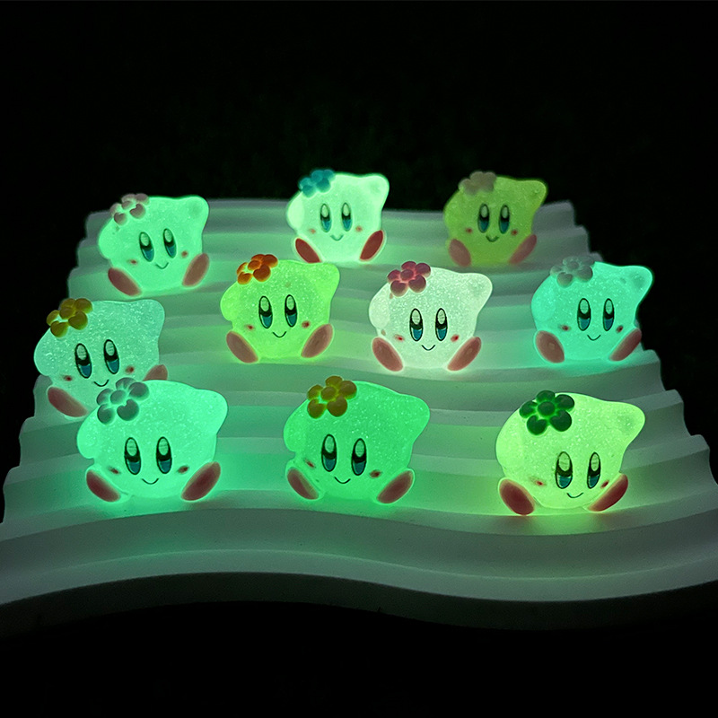 10pcs Cartoon Kirby Luminous S - Model Kit Kirby ulasan dan harga