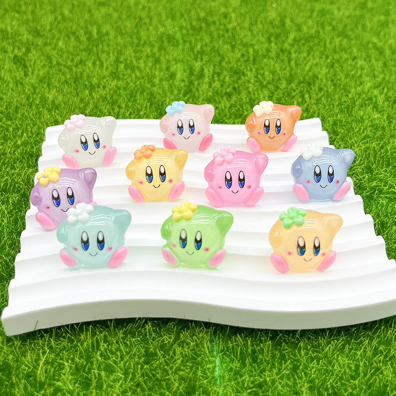 10pcs Cartoon Kirby Luminous S - Model Kit Kirby ulasan dan harga