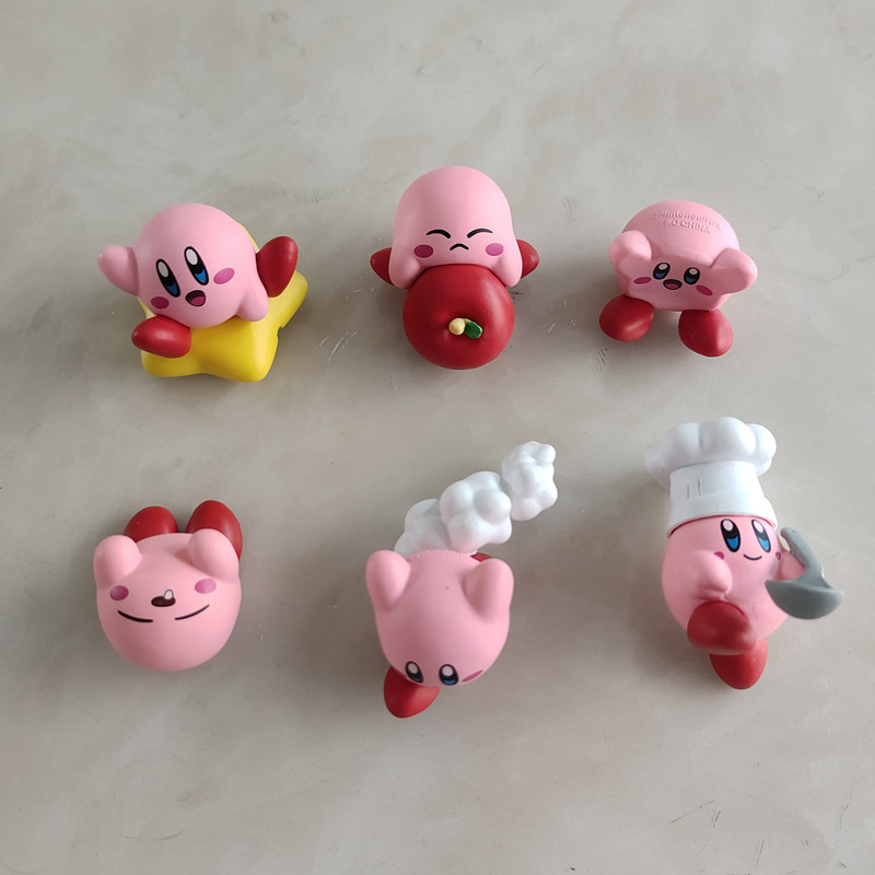 6PCS Set Kawaii Kirby Gashapon - Model Kit Kirby ulasan dan harga